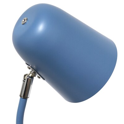 Simple Designs Sleek Essentials 15.75" LED Table Lamp, Blue (LT2128-BLU)