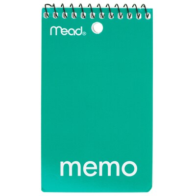 Mead 1-Subject Notebooks, 3" x 5", College Ruled, 60 Sheets, Assorted Colors (45354)