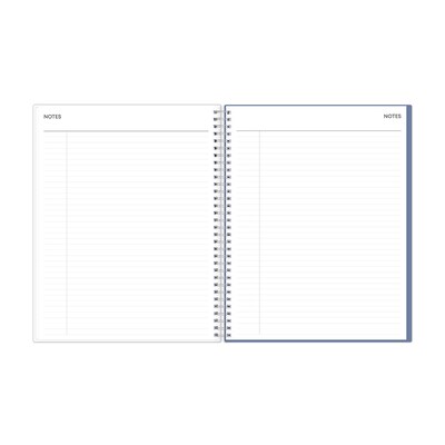 2025-2026 Blue Sky Tanya Blue 8.5" x 11" Academic Year Daily Planner, Plastic Cover, Multicolored (156259)