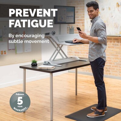 Fellowes Anti-Fatigue Wellness Floor Mat, 36"L x 24"W, Polyurethane (8707002)