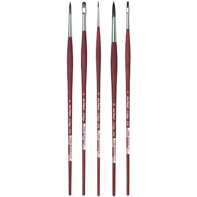 da Vinci Oil and Acrylic Synthetic Variety Brushes, 5/Set (EDROILACRYLKIT1)