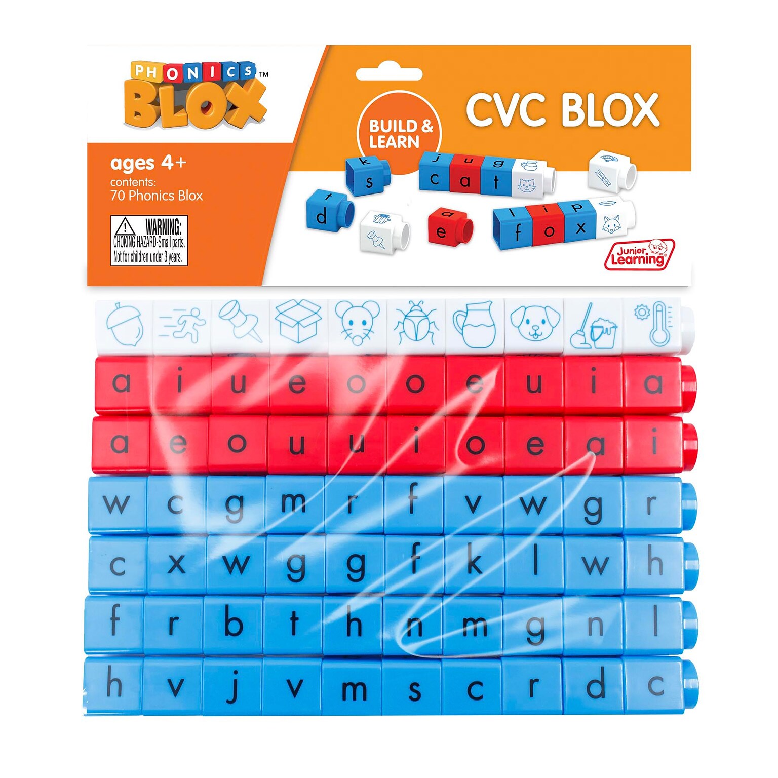 Junior Learning CVC Blox Rainbow Phonics (JRL738)
