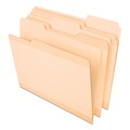 Pendaflex Reinforced File Folder, 3-Tab, Letter Size, Manila, 24/Pack (86212)