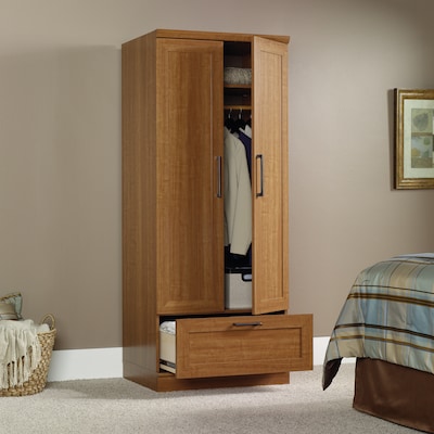 Sauder HomePlus 71" H Storage Armoire with 1 Shelves Sienna Oak Finish finish (411802)