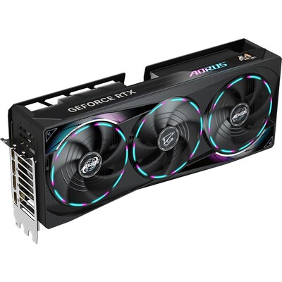 Aorus GeForce RTX 5080 NVIDIA PCI EXPRESS 5.0 16GB GDDR7 Gaming Graphics Card, 2805 MHz Core, Black (GV-N5080AORUS M-16GD)