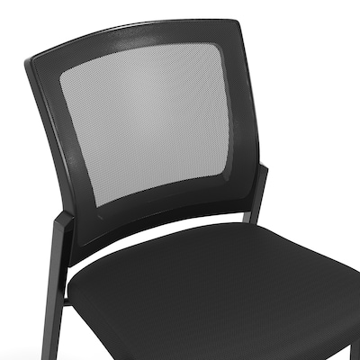 Flash Furniture Hercules Commercial Armless Stackable Side Chair, Black (HL0010W1BK)