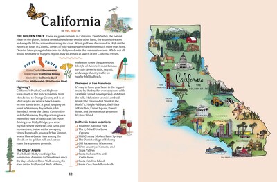 Quarto The 50 States Bucket List Guided Journal, 6.6" x 8.65", Blue, 176 Pages (9780760388495)