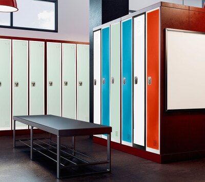 AdirOffice 72" Single Tier Misty Green Storage Locker (ADI629-201-MGRN)