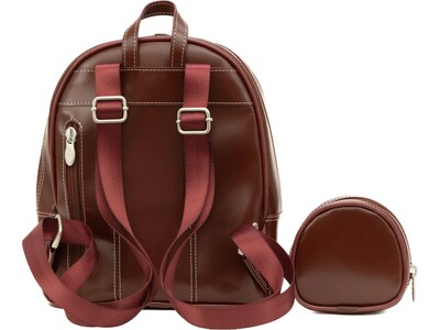 McKleinUSA ACADIA Mini Bow Backpack with Coin Purse, Red (99716)