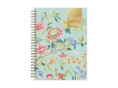 2023-2024 Blue Sky Day Designer Climbing Floral Mint 5.88 x 8.63 Academic Weekly & Monthly Planner
