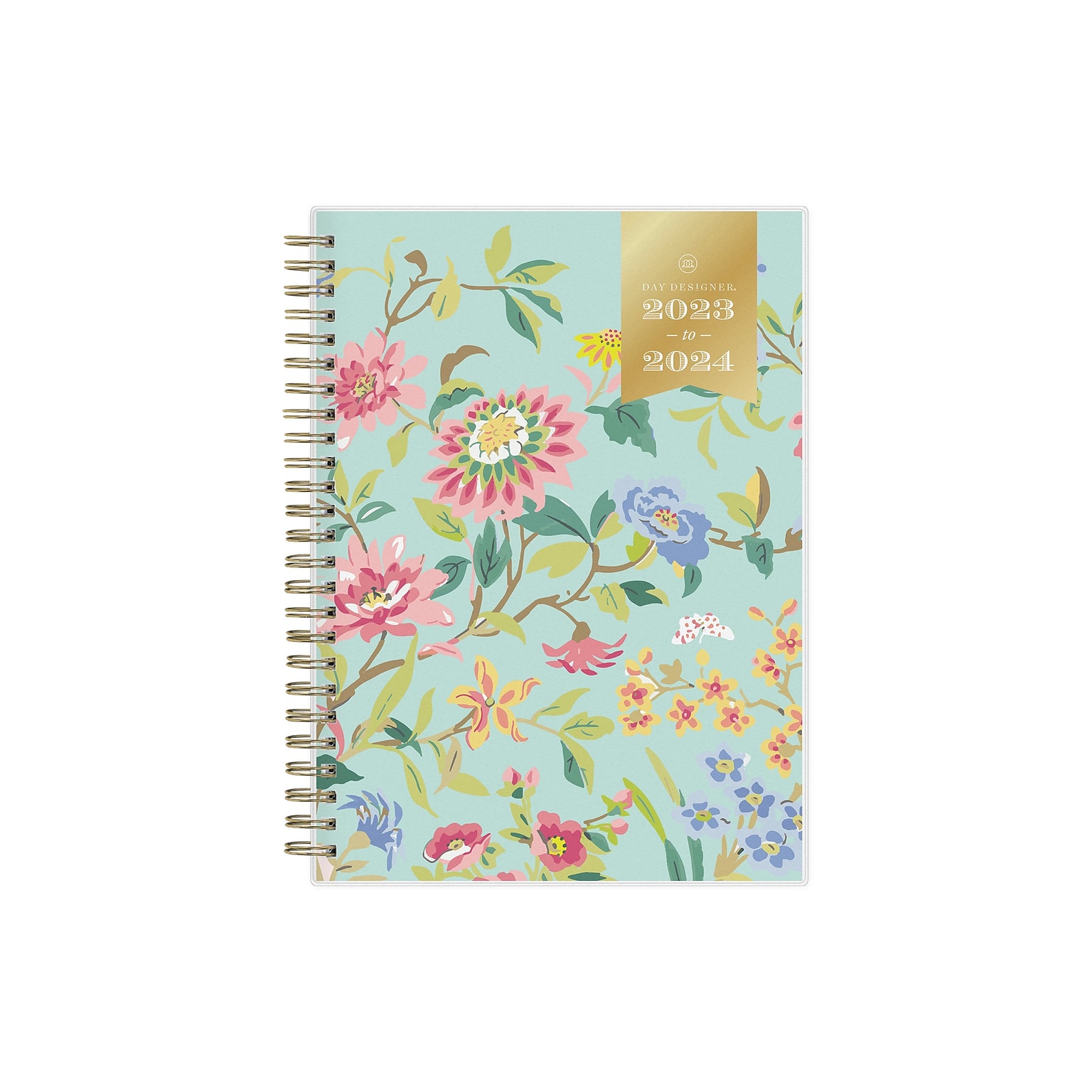20232024 Blue Sky Day Designer Climbing Floral Mint 5.88" x 8.63