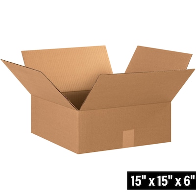 15 x 15 x 6 Shipping Boxes, 32 ECT, 25/Bundle (BS151506)