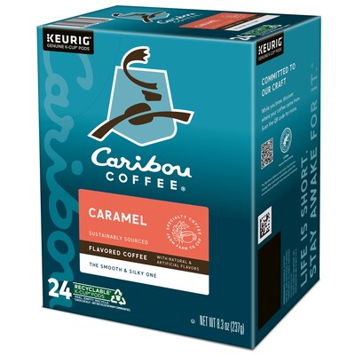 Caribou Coffee Caramel Hideaway Coffee Keurig® K-Cup® Pods, Medium Roast, 96/Box (736685CT)