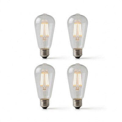 Viribright ST19 8 Watts Soft White Decorative LED Bulb, 4/Pack (641351-4)