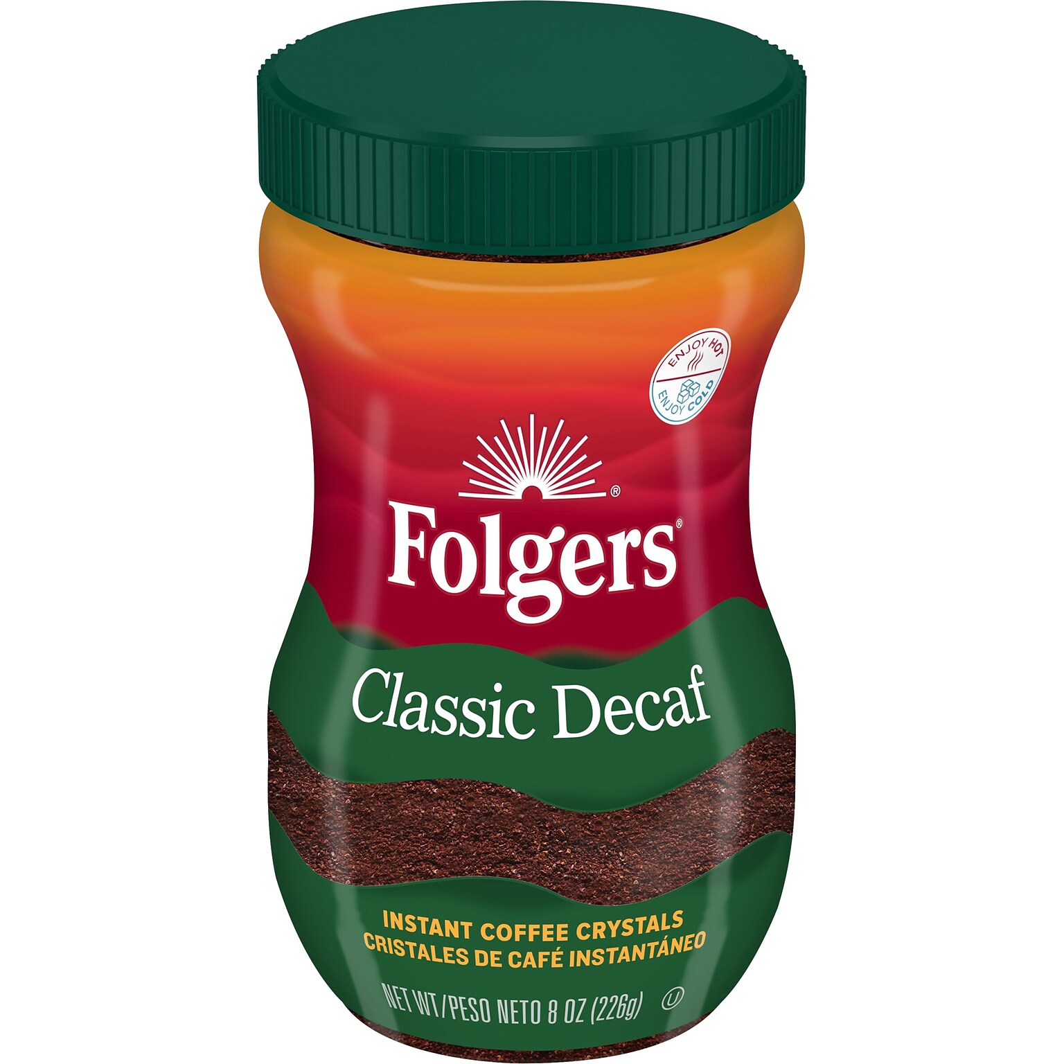 Folgers Classic Decaf Ground Coffee, Medium Dark Roast, 8 oz., Each (SMU20630)