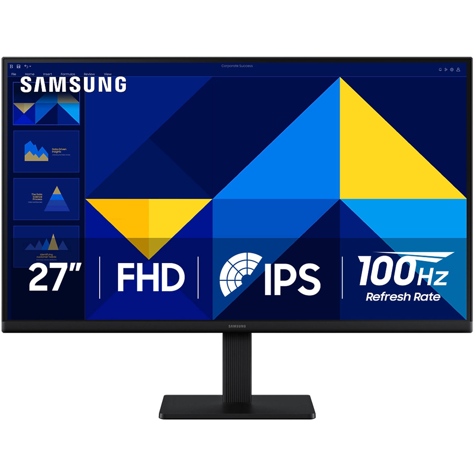 Samsung S3 27 FHD IPS 100Hz LCD AMD FreeSync Monitor, Black (LS27D300GANXZA)