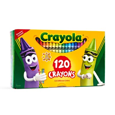 Crayola Original Crayons, Assorted Colors, 120/Box (52-6920)
