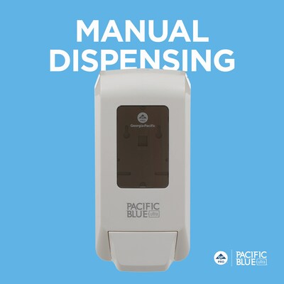 Pacific Blue Ultra Wall Mounted Hand Soap/Hand Sanitizer Dispenser, White (53058)