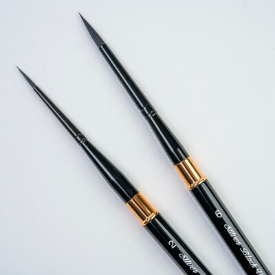 Silver Brush Black Velvet Small Travel Brushes, 2/Set (SLVBV3060)
