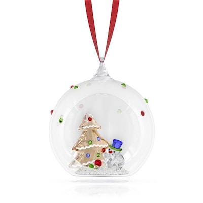 Swarovski Holiday Cheers, Ball Ornament Tree and Snowman