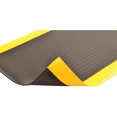 NoTrax Airug Anti-Fatigue Commercial Specialty Floor Mat, 60 x 36, Black/Yellow (410S0535BY)
