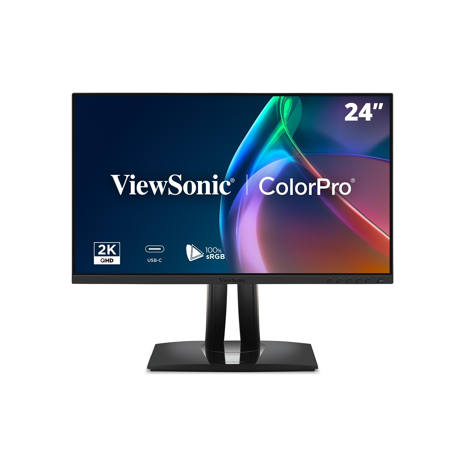 ViewSonic ColorPro 24 FHD 120Hz LED Monitor, Built-in Speakes, Black (VP2456A)