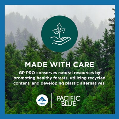 Pacific Blue Basic Recycled Hardwound Paper Towels, 1-ply, 800 ft./Roll, 6 Rolls/Carton (26301)