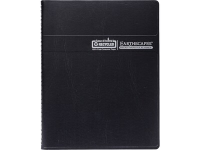 2024 House of Doolittle Earthscapes 8.5" x 11" Weekly & Monthly Planner, Black (27302-24)