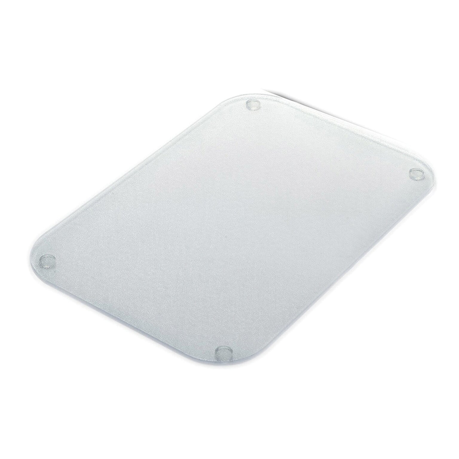 Better Houseware 8 in. x 12 in. Acrylic Cutting Board, Silver (BTH3448)