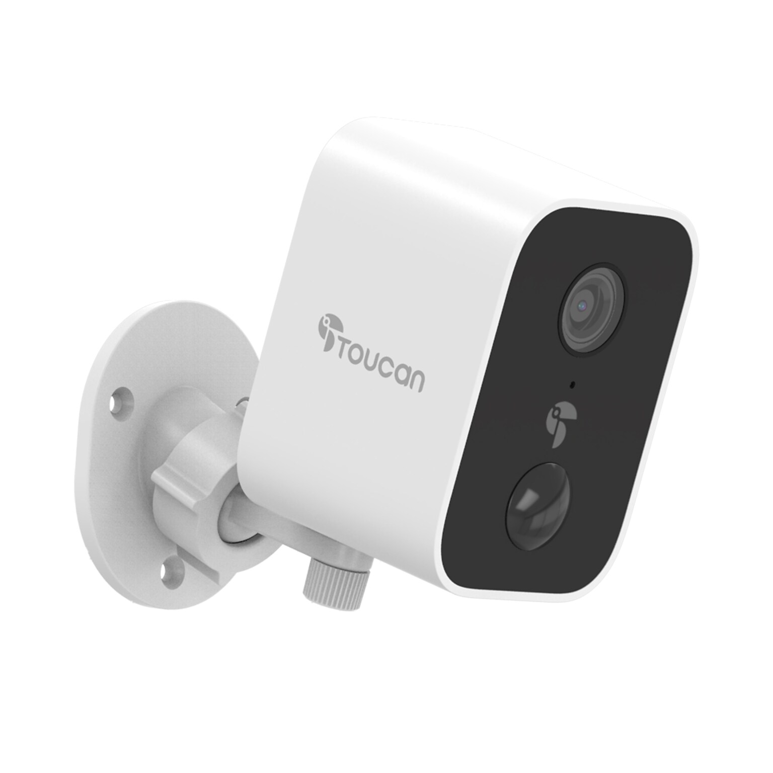 Toucan Scout Wireless Outdoor Smart Battery Operated Security Camera Wi-Fi Night Vision 2-Way Talk Live View, White (TNTWSC01WU)