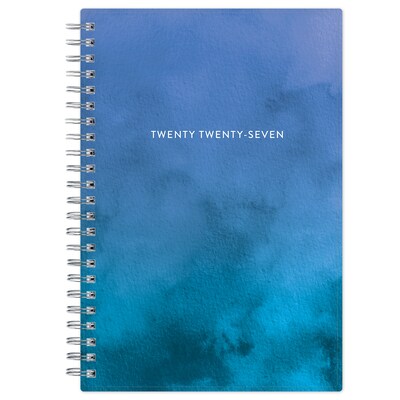 2027 Blue Sky Savoy Cool 5 x 8 Calendar Year Weekly & Monthly Planner, Plastic Cover (148763-27)