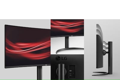 LG UltraWide 34" Curved WQHD 160Hz LED AMD FreeSync Gaming Monitor, HDR10, Black (34BP65C-B)