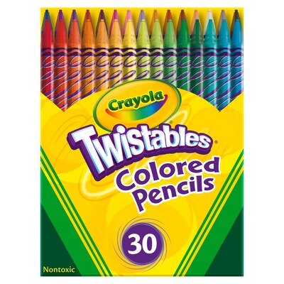 Crayola Twistables Colored Pencils, Assorted Colors, 30/Pack (BIN687409)