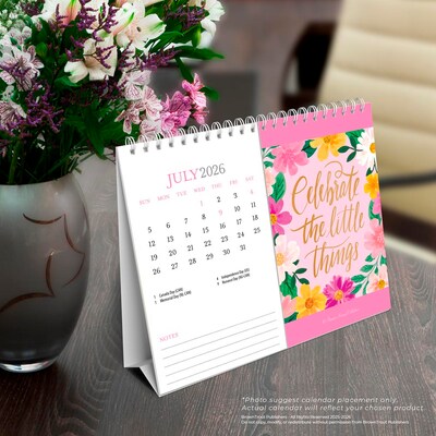 2026 BrownTrout Bonnie Marcus 7.5" x 6" Monthly Desk Calendar (9798330701537)