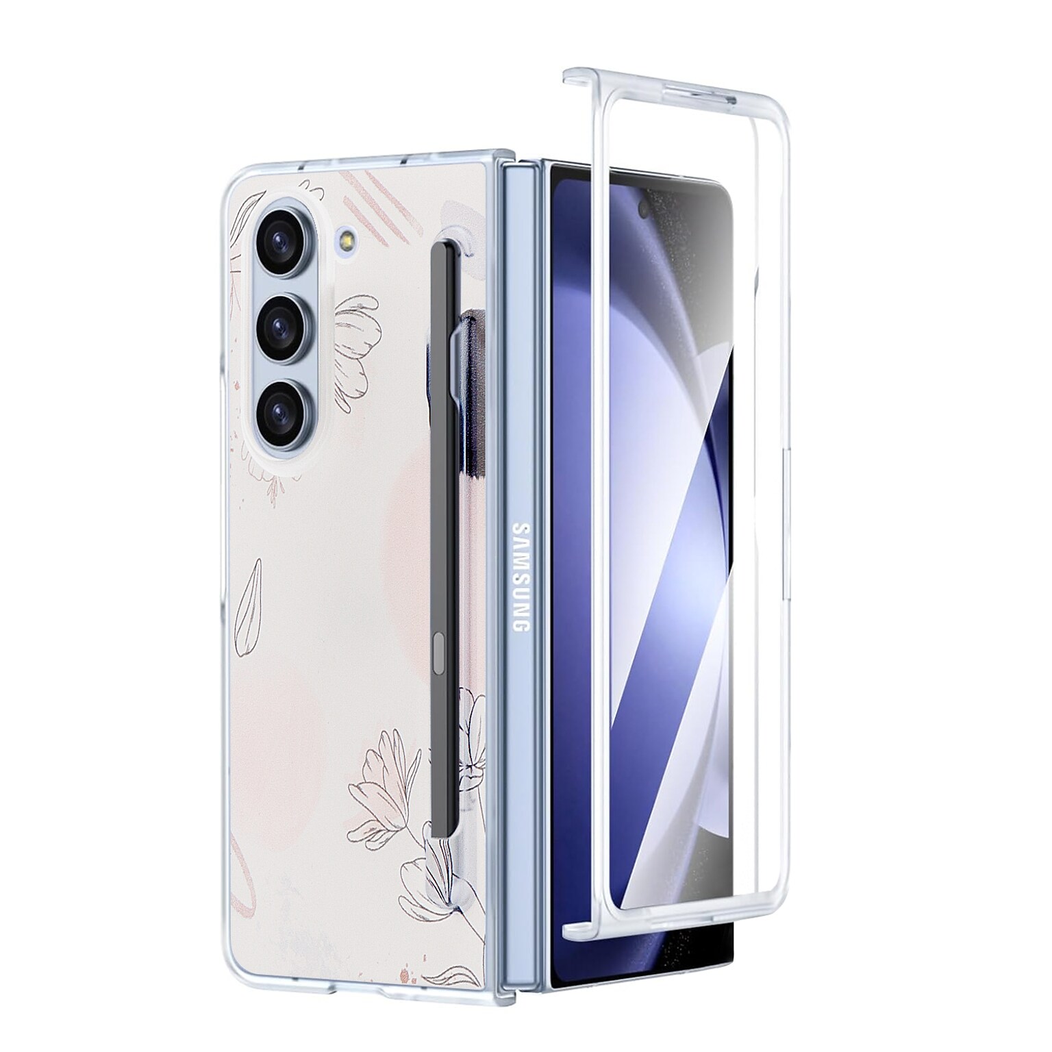 SaharaCase Inspire Series Firm Blossom Floral Case for Samsung Galaxy Z Fold6 (CP00595)
