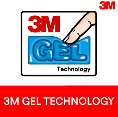 3M Gel Non-Skid Wrist Rest for Keyboards, Black (WR309LE)