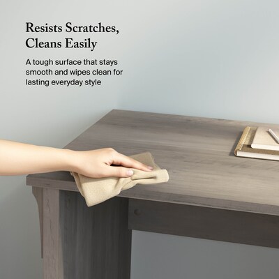 Bush Furniture Salinas 60"W L Shaped Desk with Storage, Driftwood Gray (SAD160DG-03)