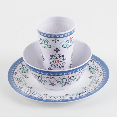 Gibson Alhambra 12PC Melamine Dinnerware Set