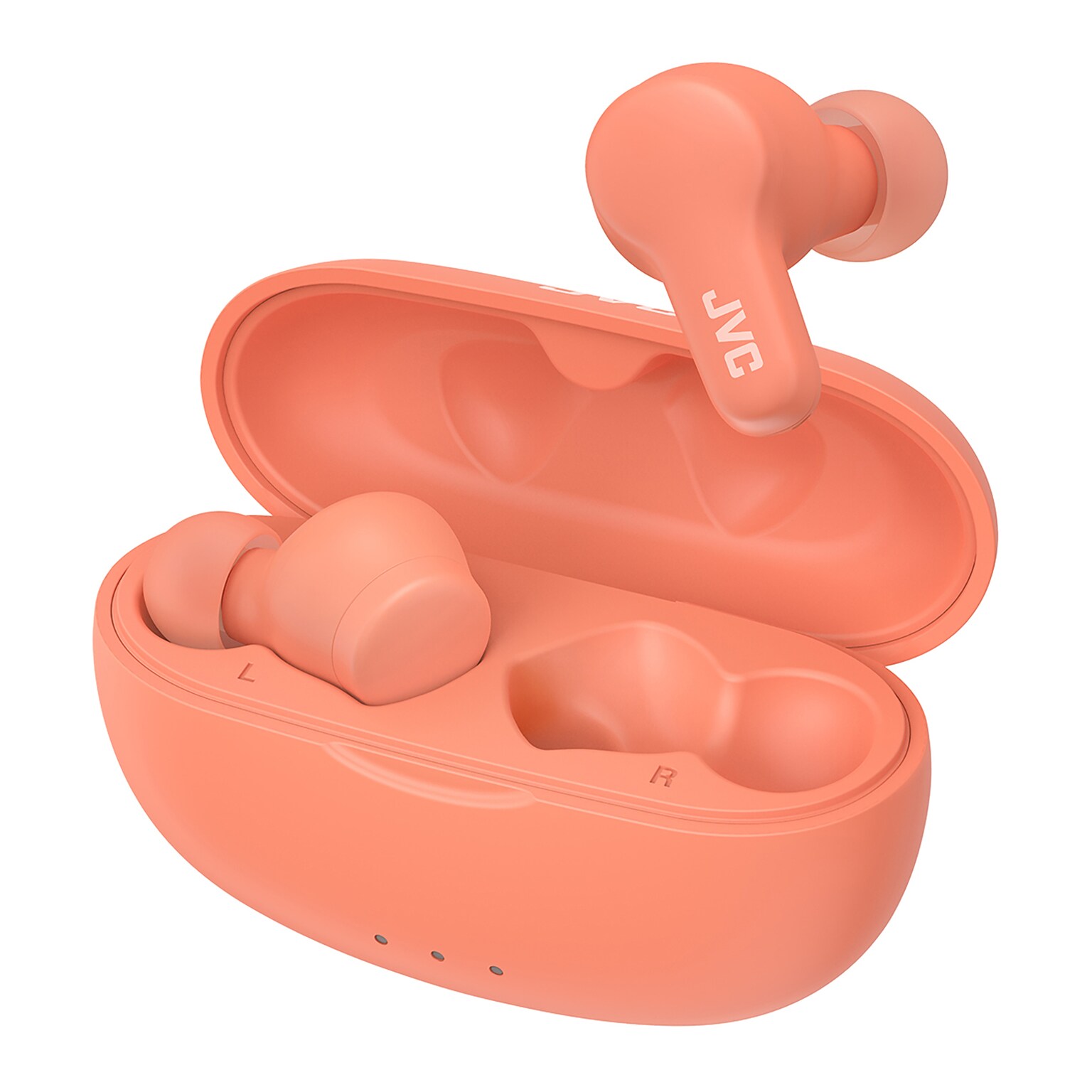 JVC Gumy Wireless Earbuds, Bluetooth, Peach (JVCHAA7T2P)