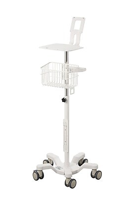 Viva Comfort Welch Allyn Connex Spot Monitor Adjustable Mobile Stand with Work Surface, White (ADI912-C-MP-02-MK)