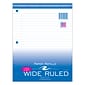 Roaring Spring Paper Products Wide Ruled Filler Paper, 8" x 10.5", 3-Hole Punched, 150 Sheets/Pack, 24/Case (20050CS)