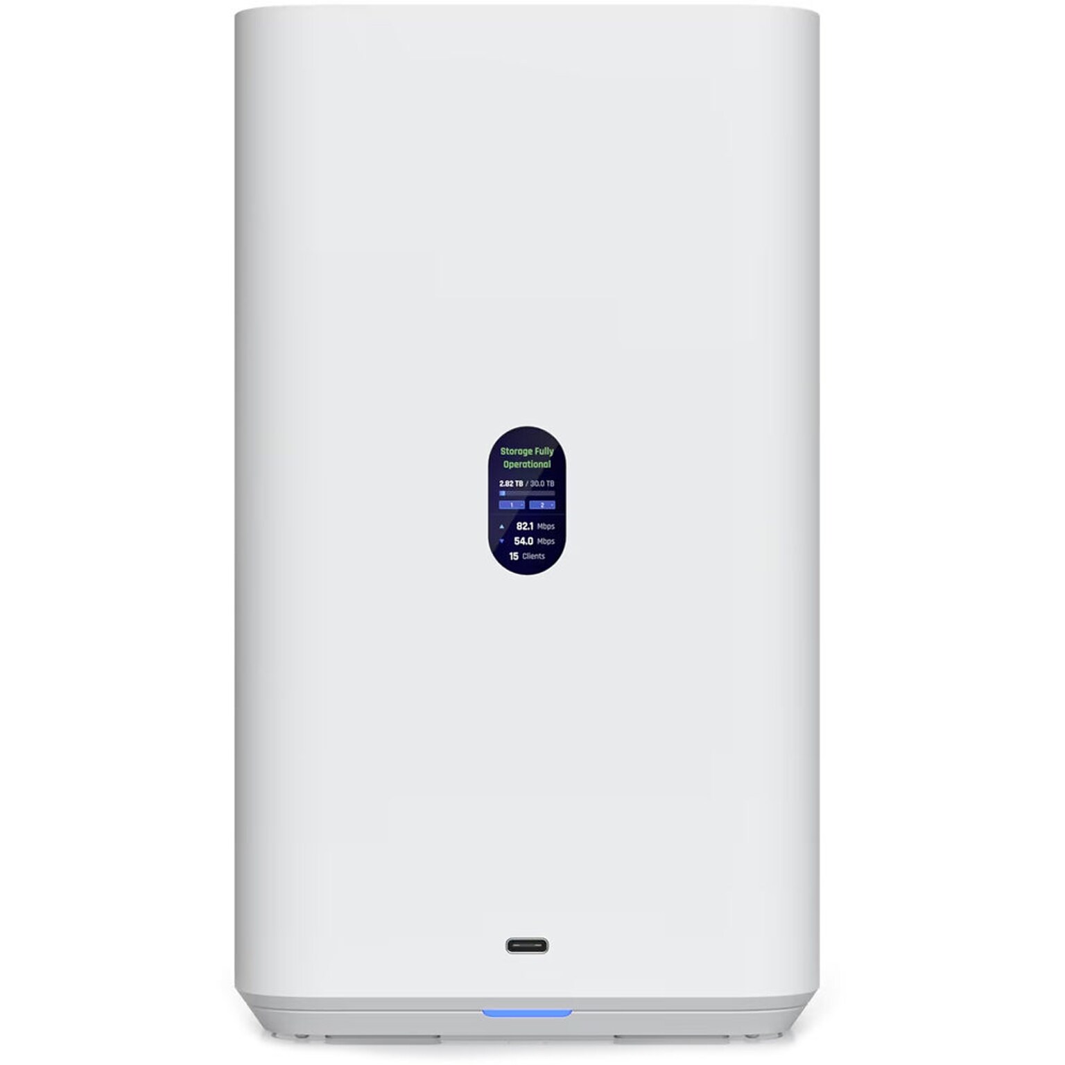 Ubiquiti UNAS 3.5 2.5GbE USB-C External SATA III Hard Drive Enclosure, HDD, White (UNAS-2-W)