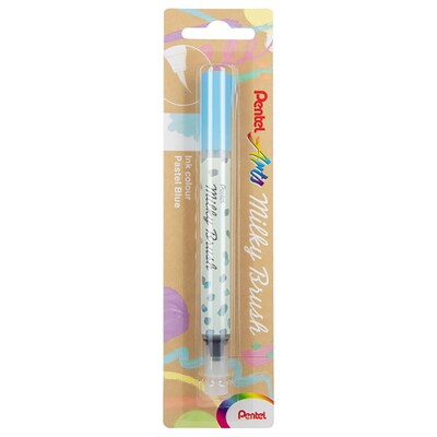 Pentel Milky Brush, Blue Ink, 3/Bundle (PTAXGFHBPPSX-3)
