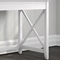 Bush Furniture Key West 60"W L-Shaped Desk, Pure White Oak (KWD160WT-03)