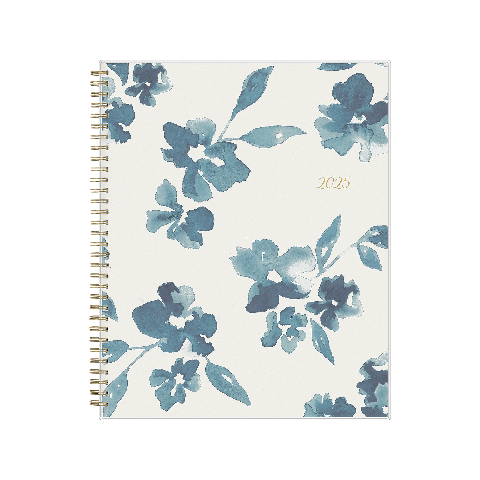 2025 Blue Sky Bakah Blue 8.5 x 11 Weekly & Monthly Planner, Plastic Cover, White/Blue (137261-25)