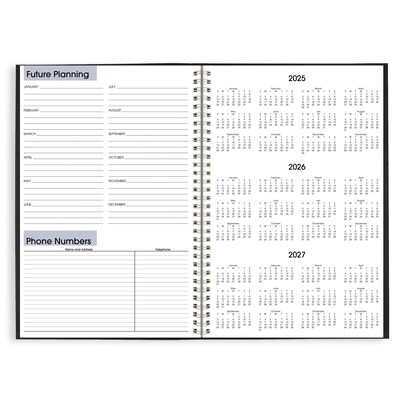2026 AT-A-GLANCE DayMinder 8" x 12" Monthly Planner, Faux Leather Cover, Black (SK2-00-26)