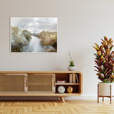 Amanti Art Forest River by Dan Hobday Framed Canvas Wall Art Print, 42 x 32 (A42678302539)