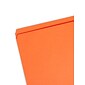 Smead File Folders, Reinforced Straight-Cut Tab, Letter Size, Orange, 100/Box (12510)