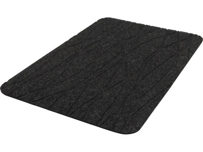 M + A Matting TuffComfort Anti-Fatigue Commercial Standing Desk Floor Mat, 2 x 3, Coal Black (5230232232107)