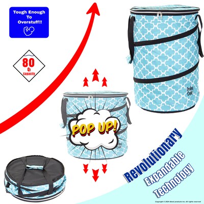 Dbest Bigger Cooler Trolley Dolly Insulated Folding Shopping Cart with Removable Bag, Moroccan Tile (01-920)